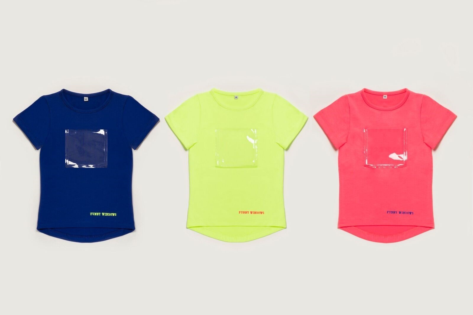Funny Windows Shirts für Mädchen mit Fenstertaschen tailliert - Größen 98-176